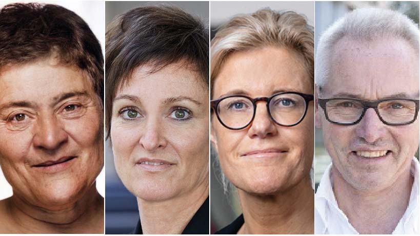 Med i taskforcen er disse fire specialister i psykiatri: Fra venstre Merete Nordentoft, Tina Gram Larsen, Ida Hageman og Søren Bredkjær.